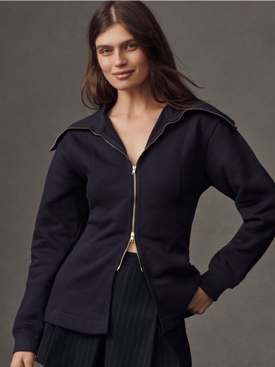 Maeve Tops - Maeve Long-Sleeve Zip-Front Top